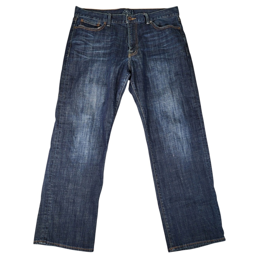 Lucky Brand 361 Jeans Mens 36 (Fits 37x30) Vintage Straight Dark Wash Denim